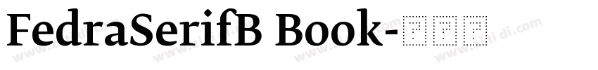 FedraSerifB Book字体转换